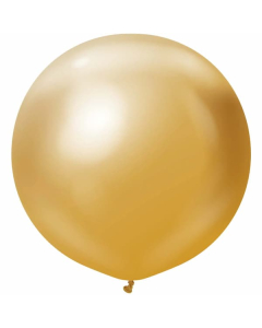 Kalisan 36" Mirror Chrome Gold Latex Balloons (2 count)