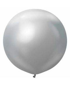 Kalisan 36" Mirror Chrome Silver Latex Balloons (2 count)