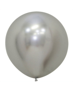 Sempertex 18" Reflex Silver Latex Balloons (15 count)