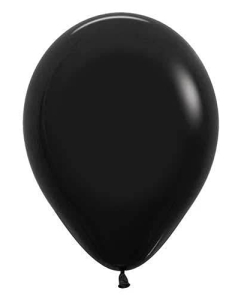 Sempertex 18" Deluxe Black Latex Balloons (25 count)