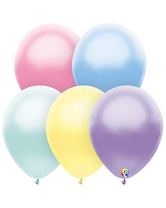 Funsational 12" Pearl Pastel Assortment Latex Balloons 50ct