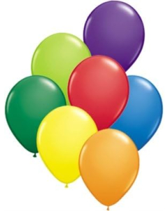 Qualatex Carnival Assortment 11" Latex Balloons (100 count)