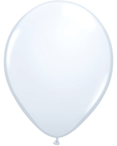 Qualatex 11" White Latex Balloons (100 count)