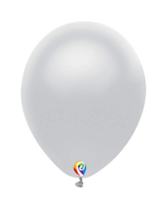 Funsational 12" Metallic Silver Latex Party Balloons 12ct