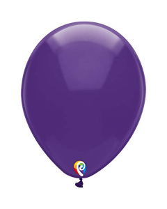 Funsational 12" Crystal Purple Latex Party Balloons 50ct