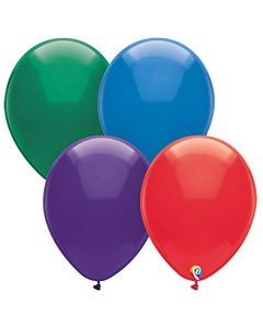 Funsational 12" Crystal Assortment Latex Party Balloons 15ct