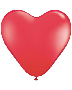 Qualatex 6" Red Heart Latex Balloons (100 Count)