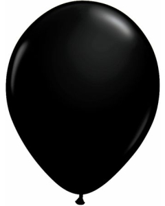 Qualatex Onyx Black 9" Latex Balloons 100ct