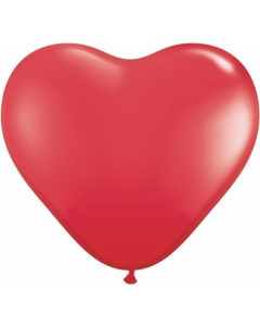 Qualatex 11" Red Heart Latex Balloons (100 Count)