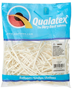 Qualatex 160Q White Twisting Latex Balloons (100 count)
