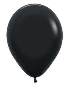 Sempertex 11" Deluxe Black  Latex Balloons (100 count)