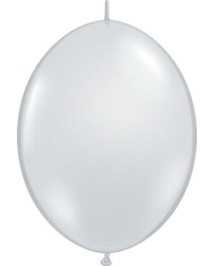 Qualatex 12" White QuickLink Latex Balloons (50 count)