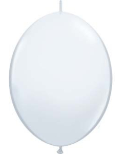 Qualatex 6" White QuickLink Latex Balloons (50 count)