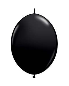 Qualatex Onyx Black 6" QuickLink Latex Balloons (50 count)