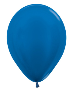 Sempertex 11" Metallic Blue Latex Balloons 100ct