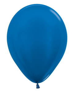 Sempertex Metallic Blue 5" Latex Balloons 100ct