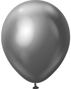 Kalisan Mirror Chrome Space Grey 12" Latex Balloons 50ct