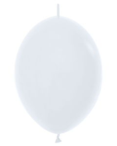 Sempertex  Fashion White  12" Link-O-Loon Latex Balloons (50 count)