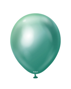 Kalisan 12" Mirror Chrome Green Latex Balloons (50 count)