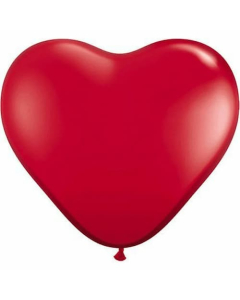 Qualatex 11" Ruby Red Heart Latex Balloons (100 Count)