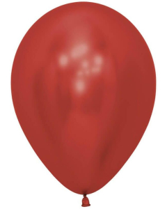 Betallatex 5" Reflex Crystal Red Latex Balloons, 100 ct 