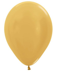 Sempertex 11" Metallic Gold Latex Balloons 100ct