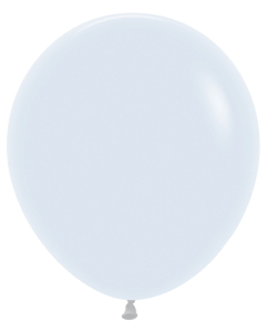 Sempertex 18" Fashion White Latex Balloons 25ct